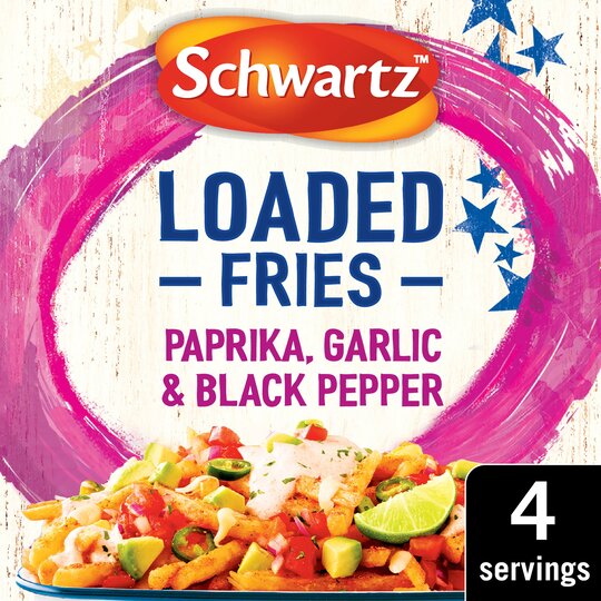 Schwartz Loaded Fries Paprika Garlic Pepper Seasoning Mix 20G - 5000225007407