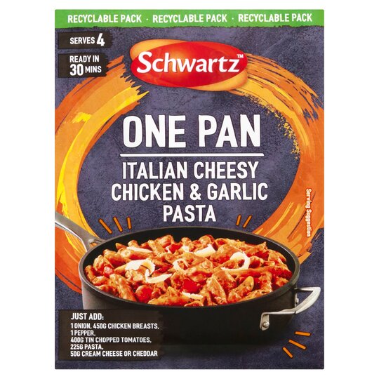 Schwartz One Pan Italian Cheesy Chicken & Garlic Pasta 32G - 5000225013071