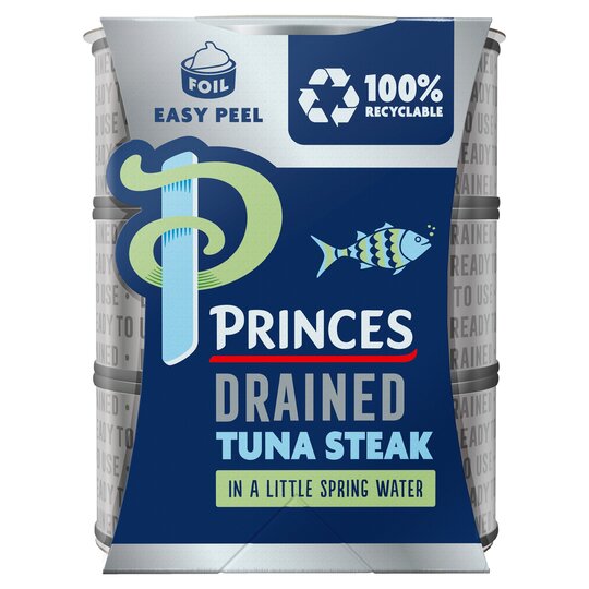 Princes Drained Tuna Steak In Spring Water 3X110g - 5000232005472