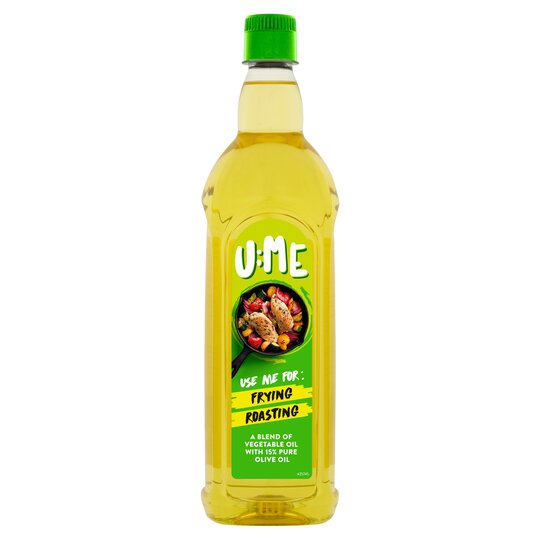 U Me Frying & Roasting Vegetable Olive Oil Blend 1L - 5000232022318