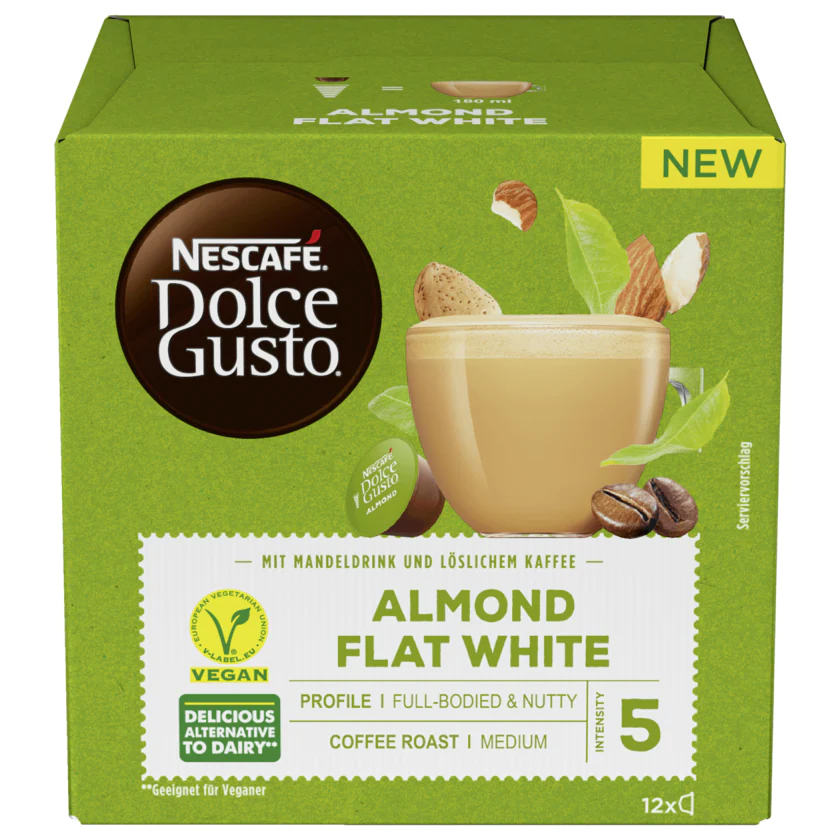 Nescafé Dolce Gusto Almond Flat White 132g, 12 Kapseln - 5000243800592