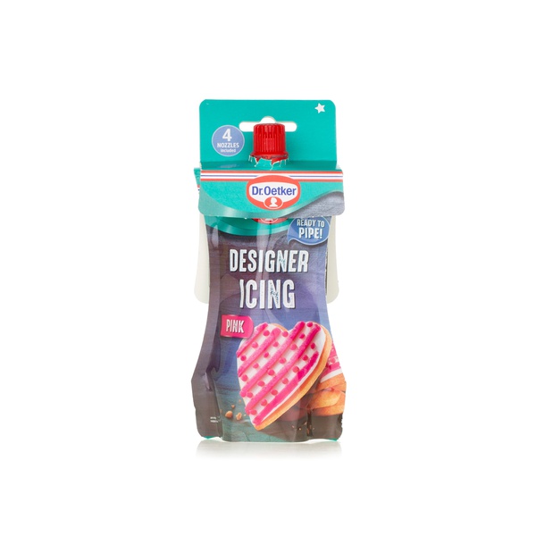 Dr. Oetker designer icing pink 140g - Waitrose UAE & Partners - 5000254015329