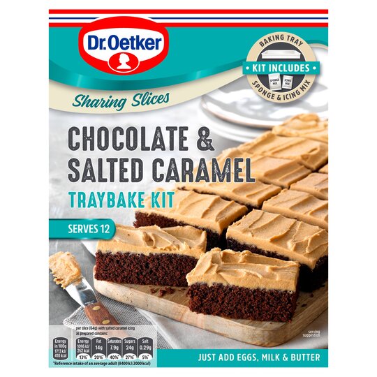 Dr Oetker Chocolate Salted Caramel Tray Kit 425G - 5000254020873