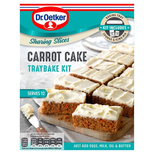 Dr Oetker Carrot Cake Traybake Kit 425G - 5000254020880