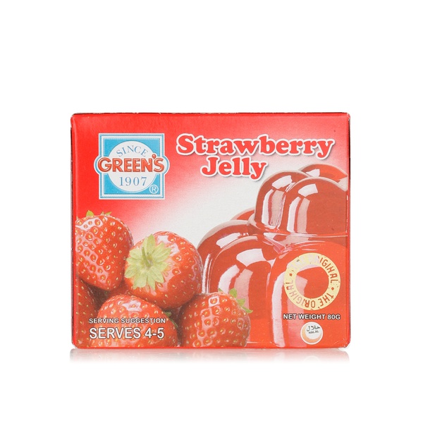 Green's jelly strawberry 80g - Waitrose UAE & Partners - 5000318003910