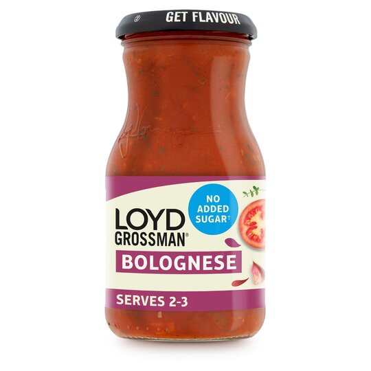 Loyd Grossman No Added Sugar Bolognese 350G - 5000354914850