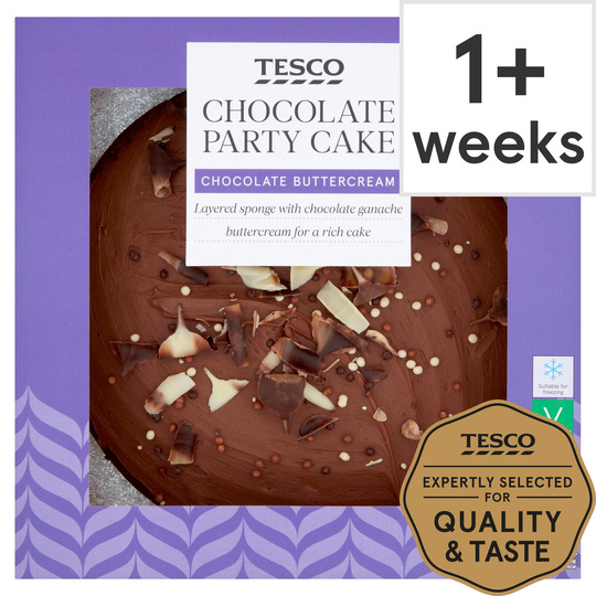 Tesco Chocolate Party Cake - 5000358021417