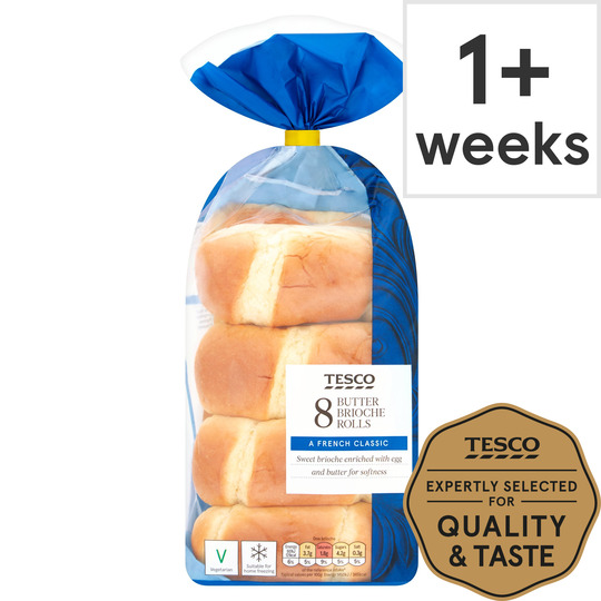 Tesco Butter Brioche Rolls - 5000358240146