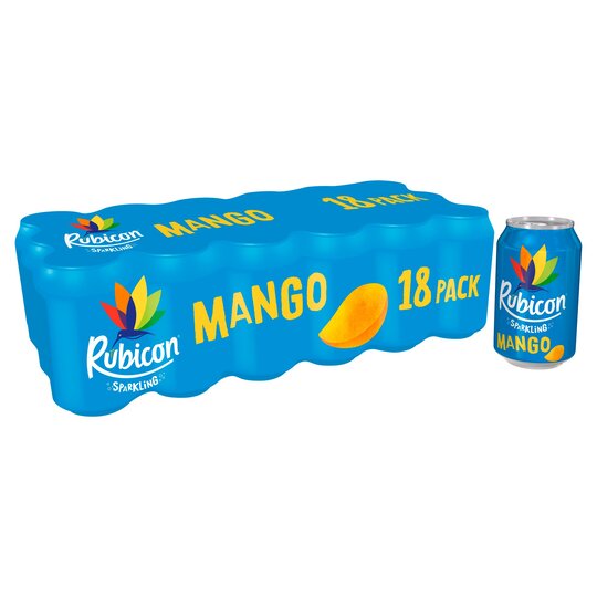 Rubicon Sparkling Mango Drink 18 X 330Ml - 5000382105718