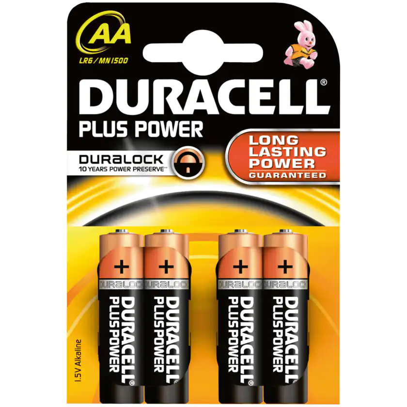 Duracell Plus Power Batterien AA MN1500/LR6 4 Stück - 5000394017641