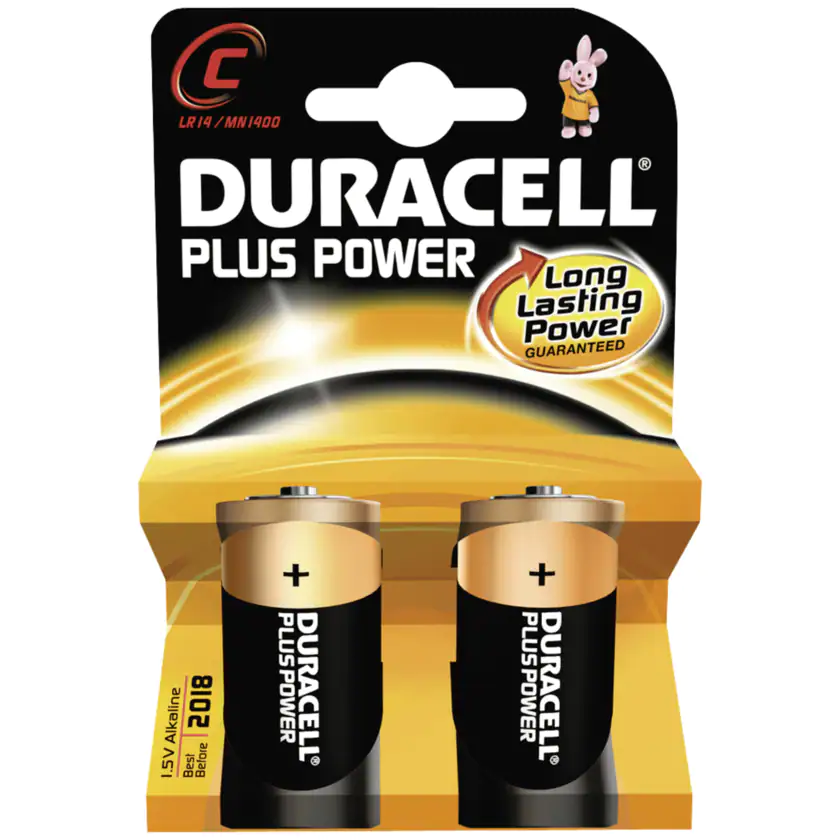 Duracell Plus Power Batterien C (MN1400/LR14) K2 - 5000394019089