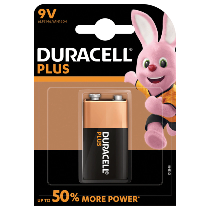 Duracell Plus Power Blockbatterie 9V MN1604/6LP3146 1 Stück - 5000394105485