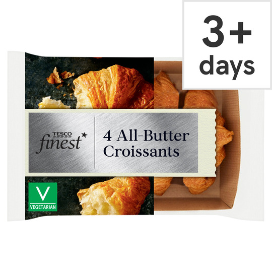 Tesco Finest All Butter Croissant 4 Pack - 5000436734345