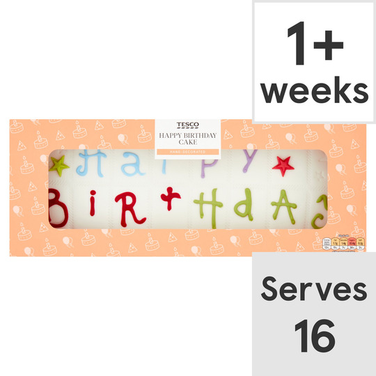 Tesco Happy Birthday Cake - 5000436758884