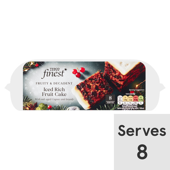 Tesco Finest Iced Rich Fruit Cake 400G - 5000462375307