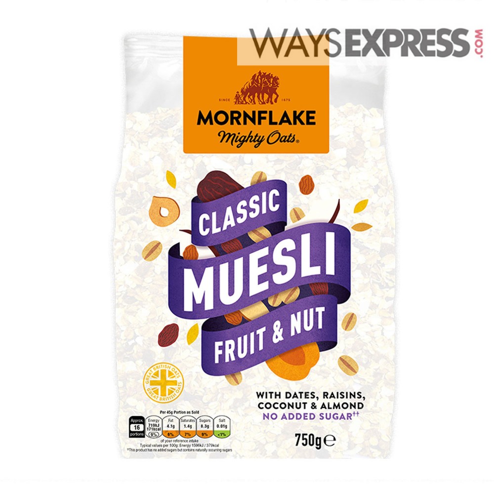 MORNFLAKE CLASSIC MUESLI FRUIT & NUT 750gr - 5010026515605