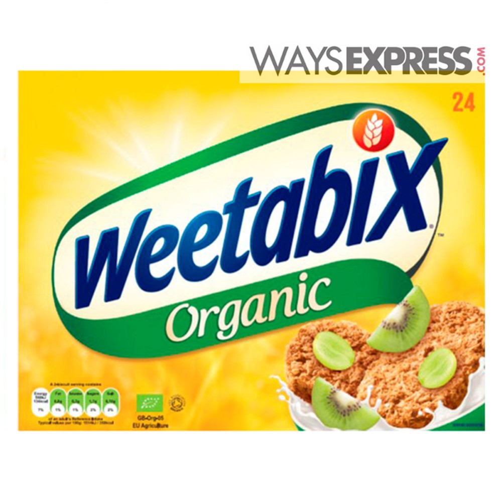 WEETABIX ORGANIC WHOLE WHEAT CEREAL 24 BISCUITS - 5010029204209