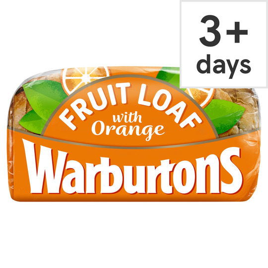 Warburtons Fruit Loaf With Orange 400G - 5010044002750