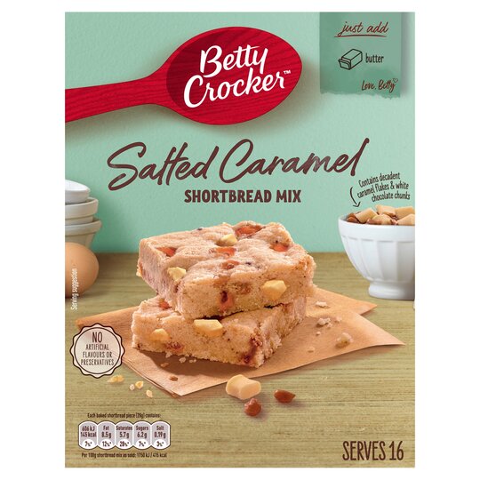 Betty Crocker Salted Caramel Shortbread Mix 345G - 5010084905851