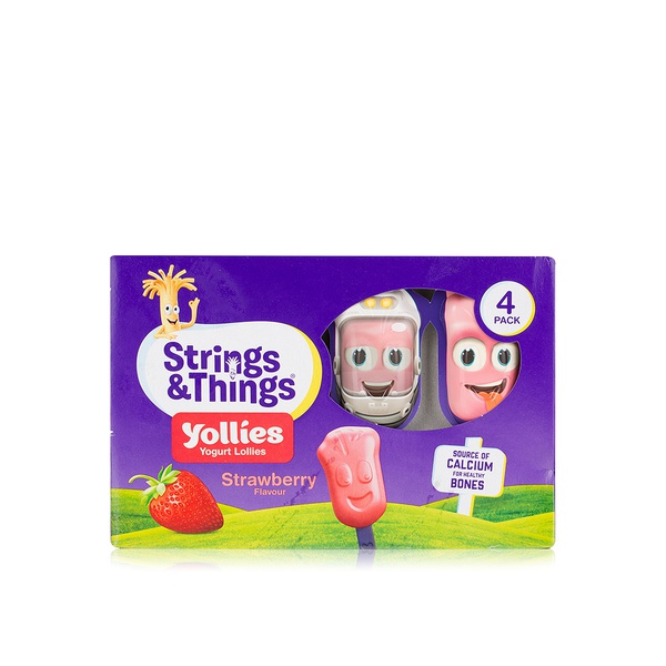 & Things Yollies Yogurt Lollies Strawberry Flavour 4 x (100g) - 5010252108084