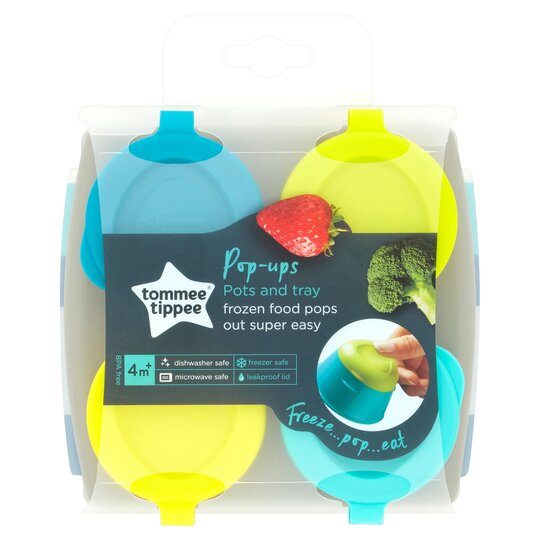 Tommee Tippee Explora Freezer Tray 4X 2Oz Pots White - 5010415465009