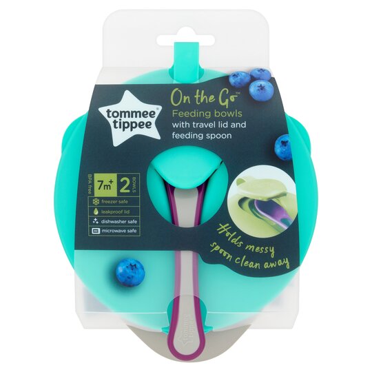 Tommee Tippee Explora Easy Scoop Feeding 2 Bowls & 1 Lid - 5010415467188