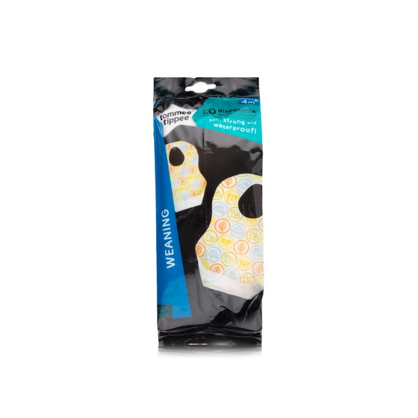 Tommee Tippee disposable bibs 4+ months x20 - Waitrose UAE & Partners - 5010415635259