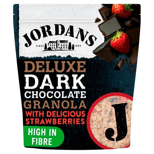 Jordans Deluxe Dark Chocolate Granola & Strawberries 550G - 5010477357373