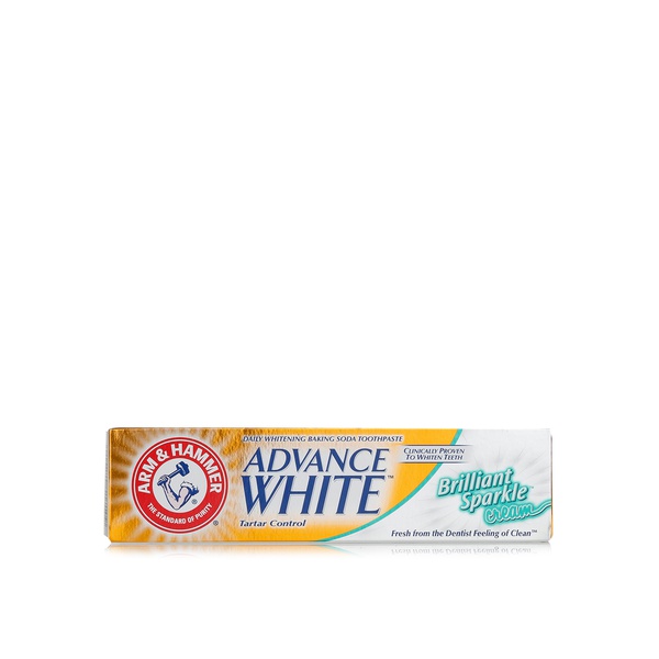 Arm & Hammer advance white sparkle cream toothpaste 115g - Waitrose UAE & Partners - 5010724517109