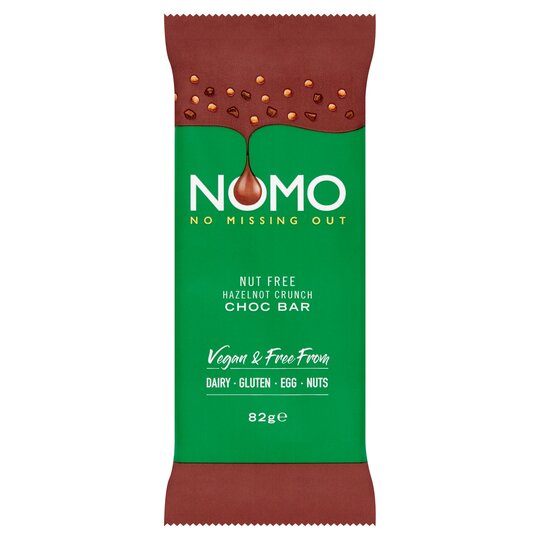 Nomo Free From Hazelnot Crunch Chocolate Bar 82G - 5010775201071