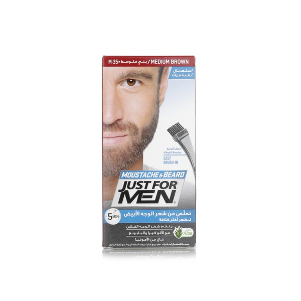 Just For Men moustache & beard colour medium brown 28.4g - Waitrose UAE & Partners - 5010934002730