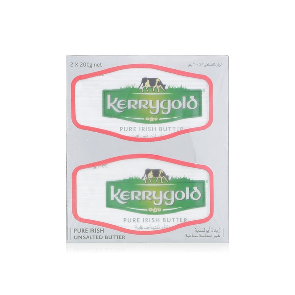 Kerrygold unsalted butter 2x200g - Waitrose UAE & Partners - 5011038044541