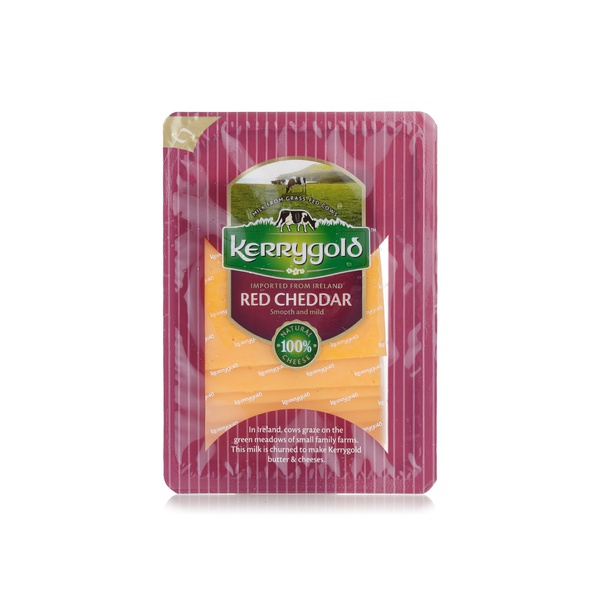 Kerrygold red cheddar cheese slice 150g - Waitrose UAE & Partners - 5011038135102