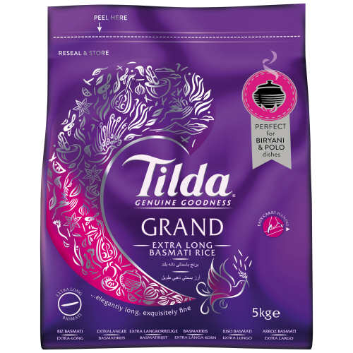 Tilda Grand Extra Long Grain Rice (5KG) - 5011157210605