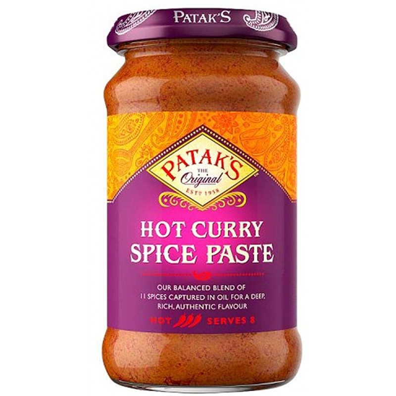 Curry Paste Extra Hot Patak's 283G Royaume-uni - 5011308001502