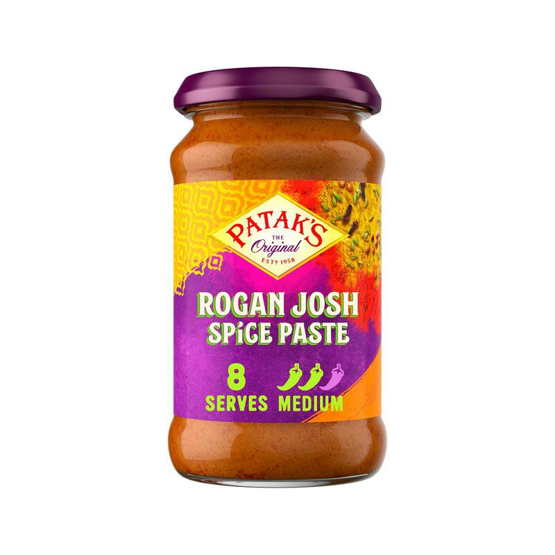 Patak's Rogan Josh Spice Paste (Vegan & Gluten Free) 283g Rogan Josh Spice Paste (Vegan & Gluten Free) - 5011308001922