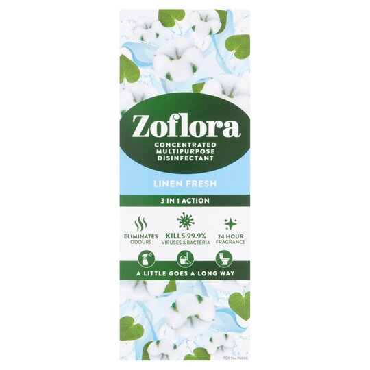 Zoflora Linen Fresh Concentrated Disinfectant 120Ml - 5011309276176