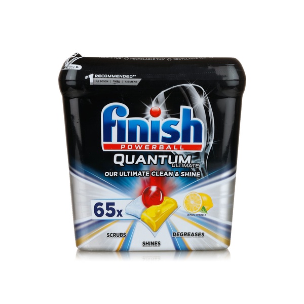 Finish powerball quantum ultimate dishwasher tablets x65 - Waitrose UAE & Partners - 5011417574225