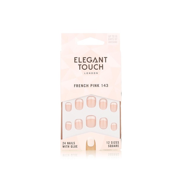 Elegant Touch false nails French pink 143 - Waitrose UAE & Partners - 5011522292724