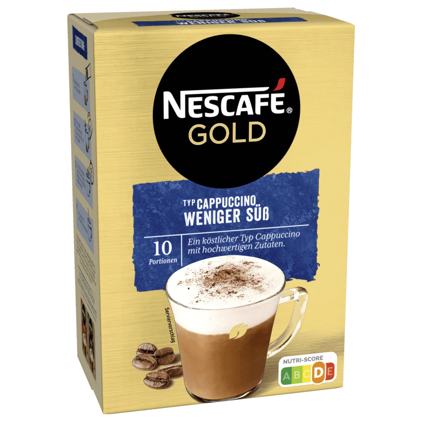 Nescafé Cappuccino Weniger Süß - 5011546460437