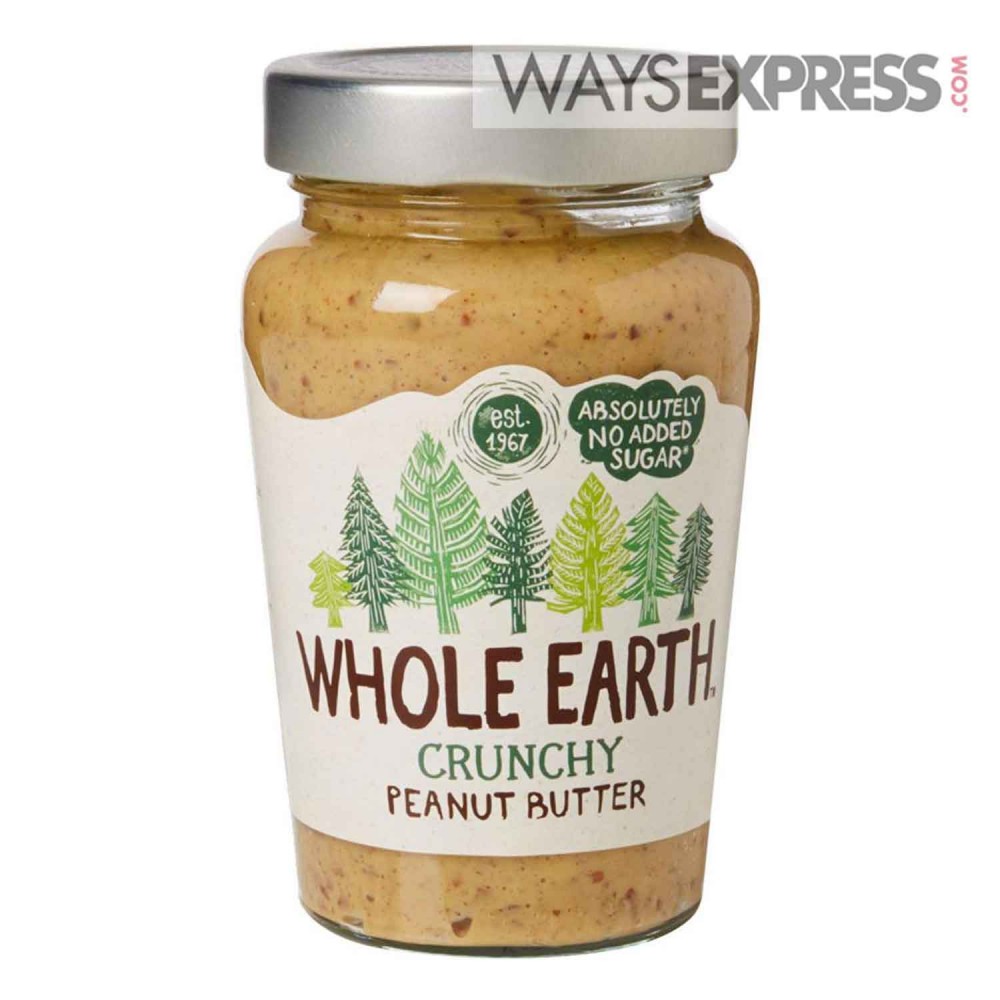 WHOLE EARTH CRUNCHY PEANUT BUTTER 340G - 5011835101065