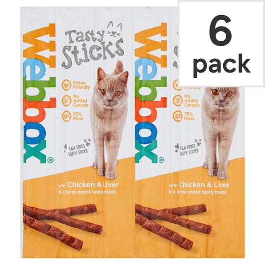 Webbox Cat Sticks Chicken & Liver 6'S - 5012144400108