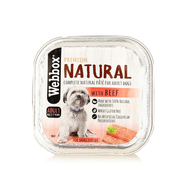 Webbox beef pate for dogs 150g - Waitrose UAE & Partners - 5012144901179