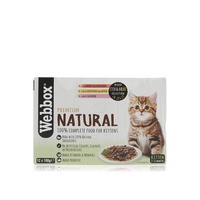Webbox Naturals mixed fish and meat in jelly wet kitten food 12x100g - Waitrose UAE & Partners - 5012144904378