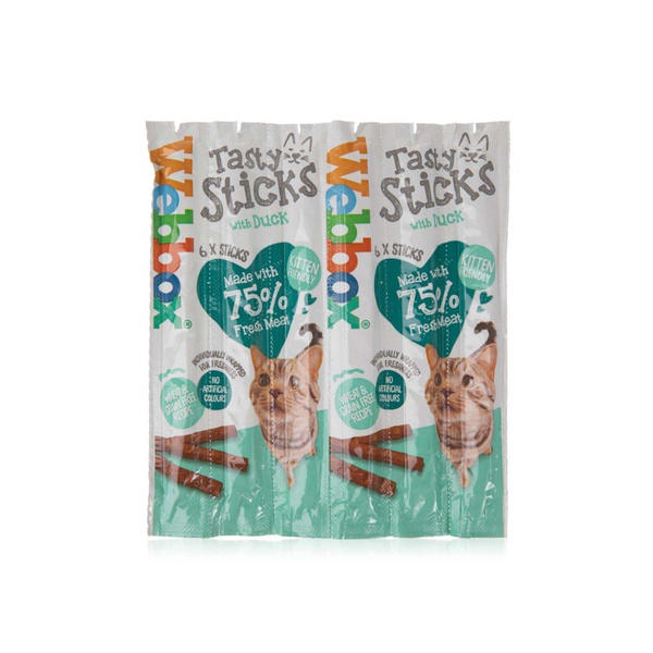 Webbox Tasty Sticks duck cat treats 30g - Waitrose UAE & Partners - 5012144905252
