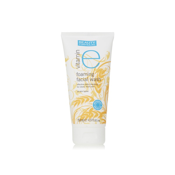 Beauty Formulas vitamin E foaming facial wash 150ml - Waitrose UAE & Partners - 5012251011754