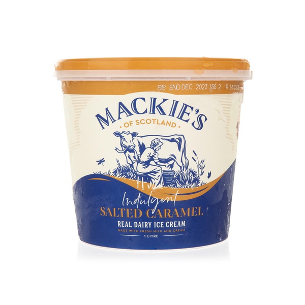 Mackie's indulgent salted caramel ice cream 1L - Waitrose UAE & Partners - 5012262010753