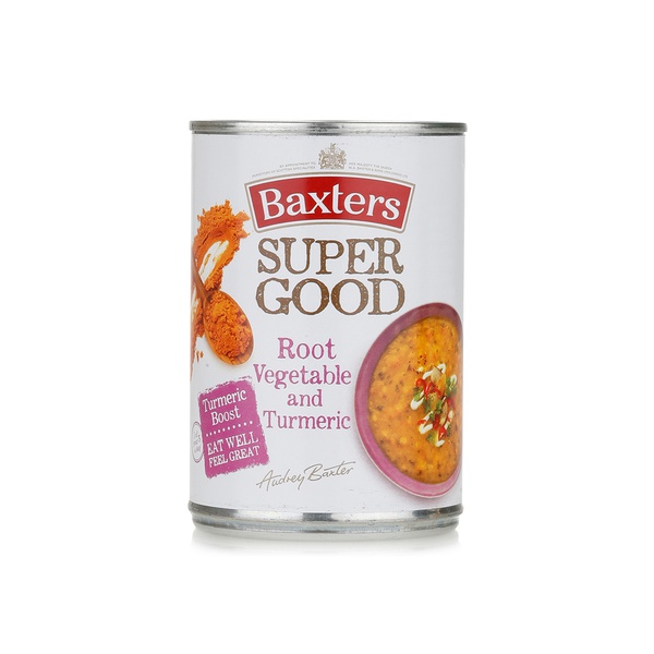 Baxters Super Good root vegetable and turmeric soup 400g - Waitrose UAE & Partners - 5012427212503