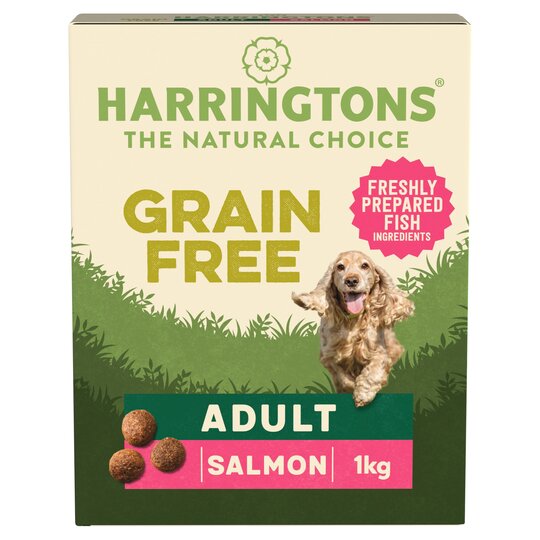 Harringtons Adult Dog Food Salmon & Sw/Pot 1Kg - 5013919005542