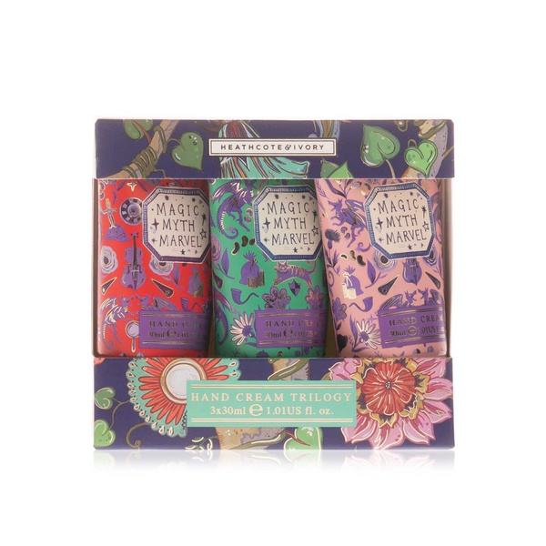 Heathcote & Ivory Magic Myth Marvel hand cream trilogy 3 x 30ml - Waitrose UAE & Partners - 5015632098214